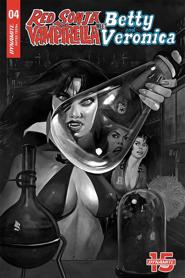 Red Sonja And Vampirella Meet Betty And Veronica #4 Cover G Incentive Fay Dalton Black & White Cover