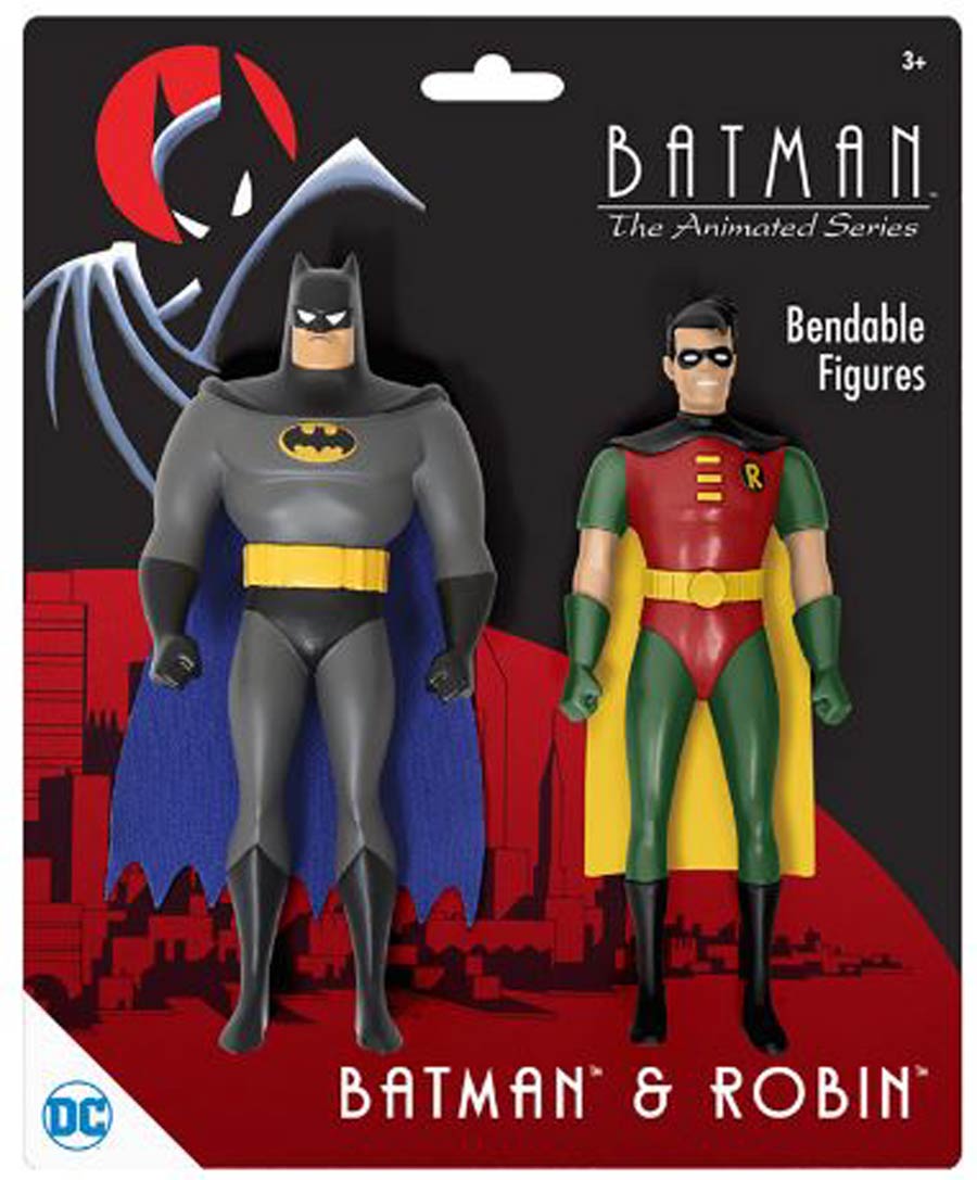 Batman The Animated Series 2-Pack Bendable Figure - Batman & Robin