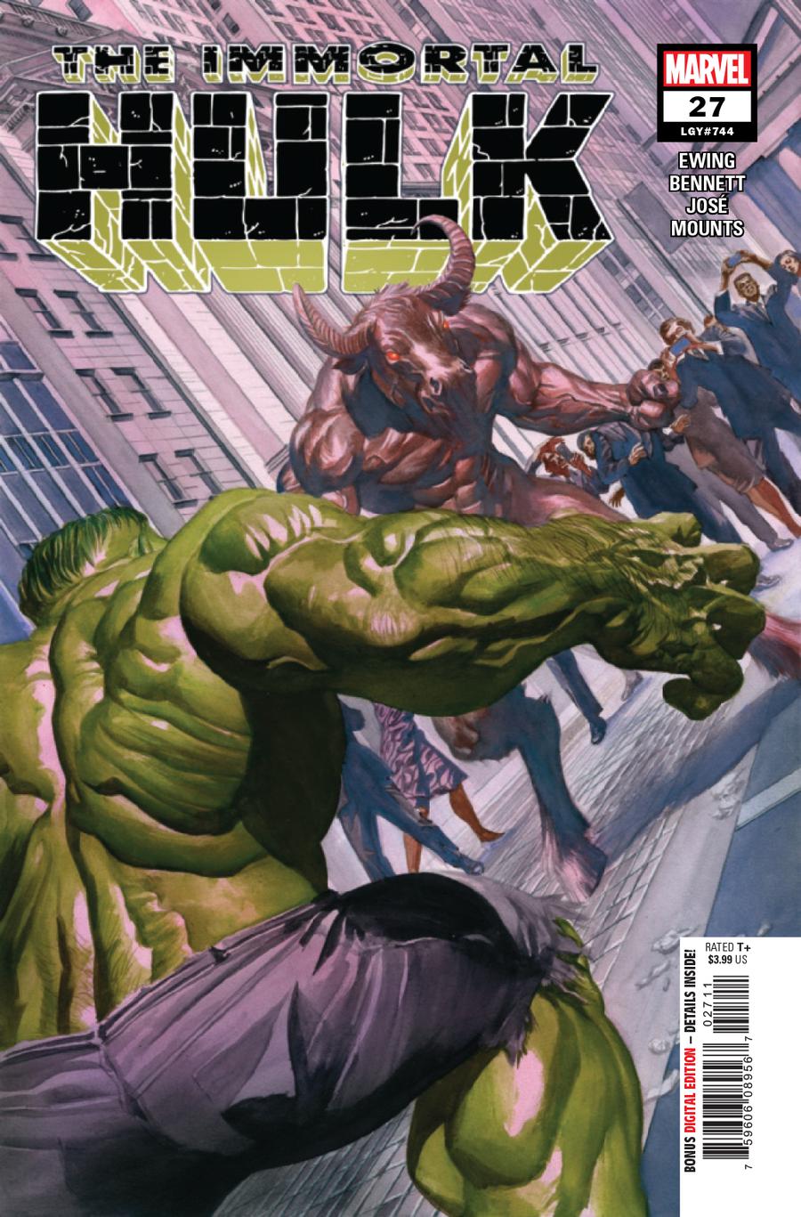 Immortal Hulk #27 Cover A 1st Ptg Regular Alex Ross Cover