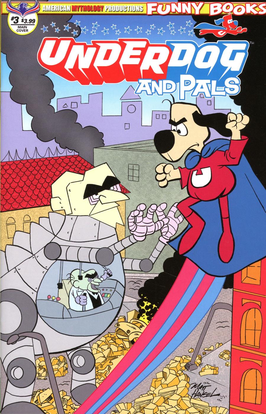 Underdog & Pals #3 Cover A Regular Mat Hansel Hero Cover