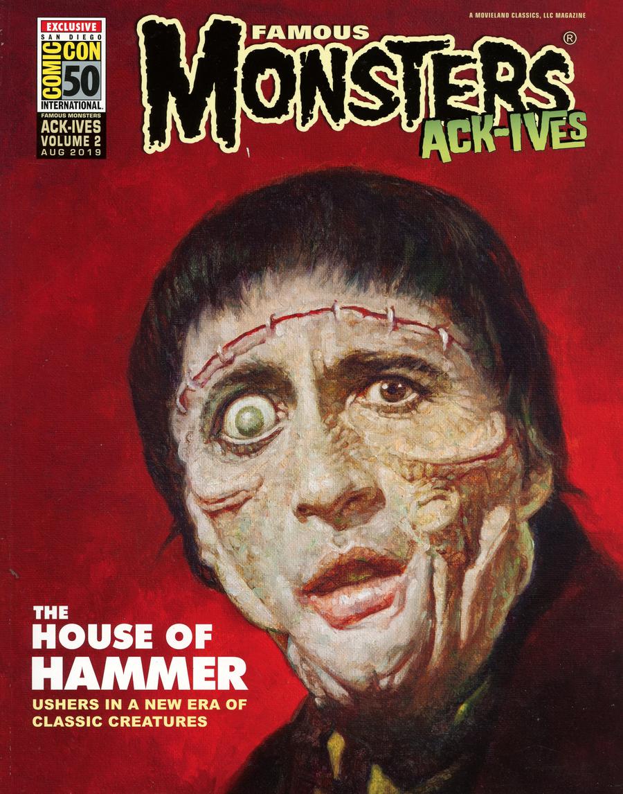 Famous Monsters Ack-Ives #2 House Of Hammer SDCC Exclusive Variant Cover