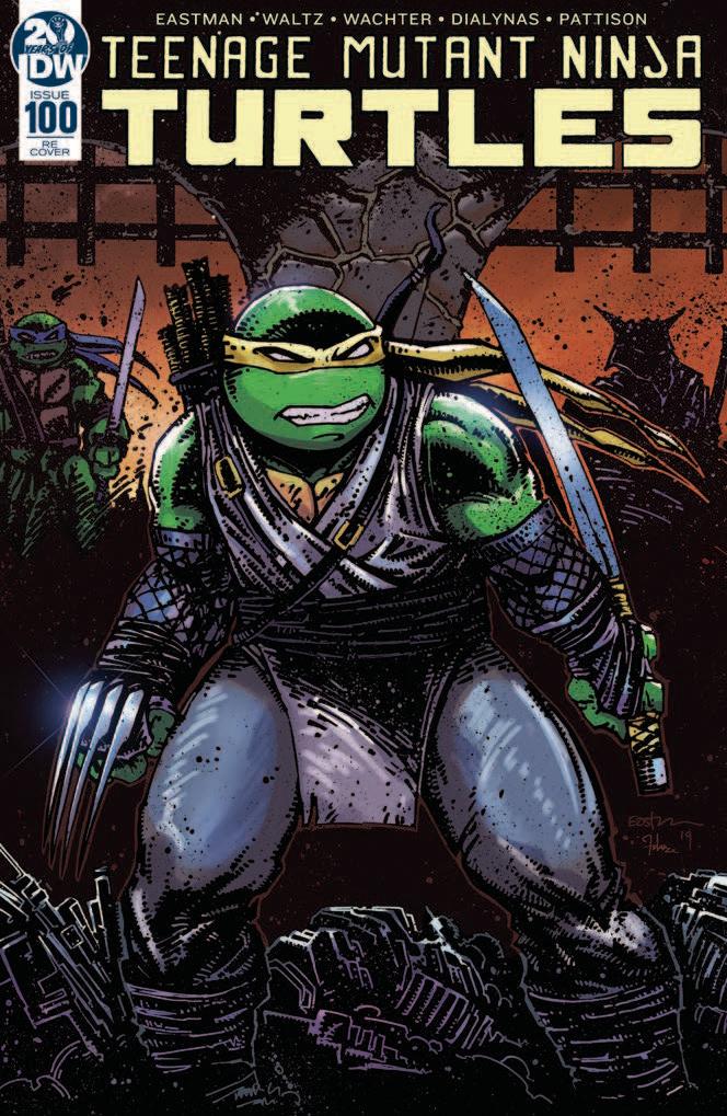 Teenage Mutant Ninja Turtles Vol 5 #100 DF Exclusive Kevin Eastman Variant Cover Plus 1