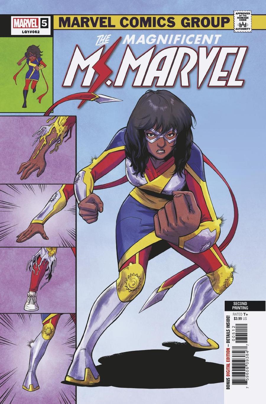 Magnificent Ms Marvel #5 Cover B 2nd Ptg Variant Jung Cover