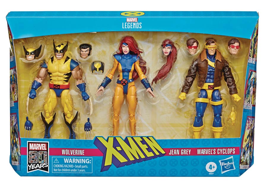 X-Men Legends Wolverine/Jean/Cyclops 3-Pack 6-Inch Action Figure Case