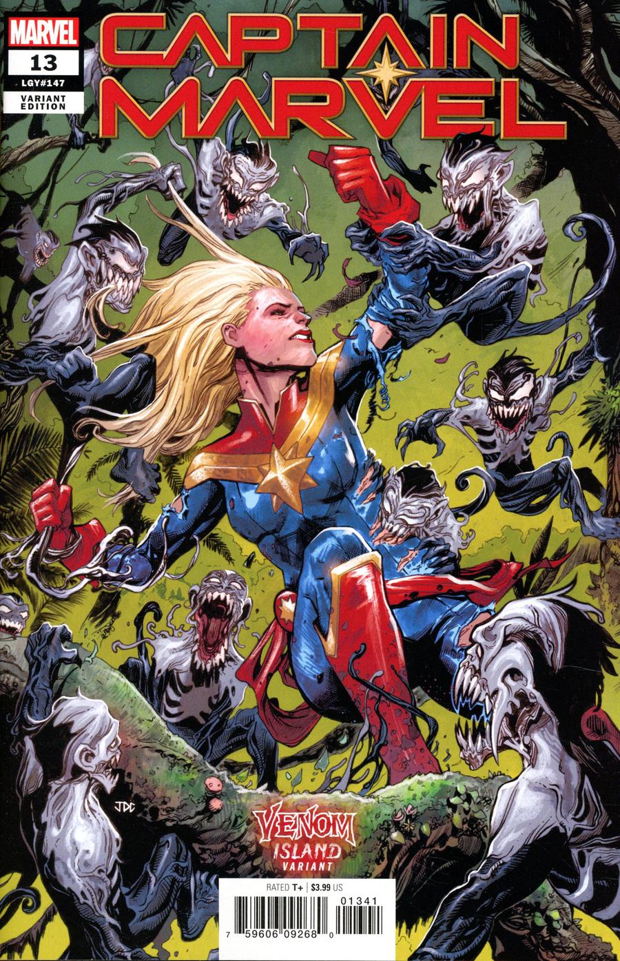 Captain Marvel Vol 9 #13 Cover D Variant Josh Cassara Venom Island Cover