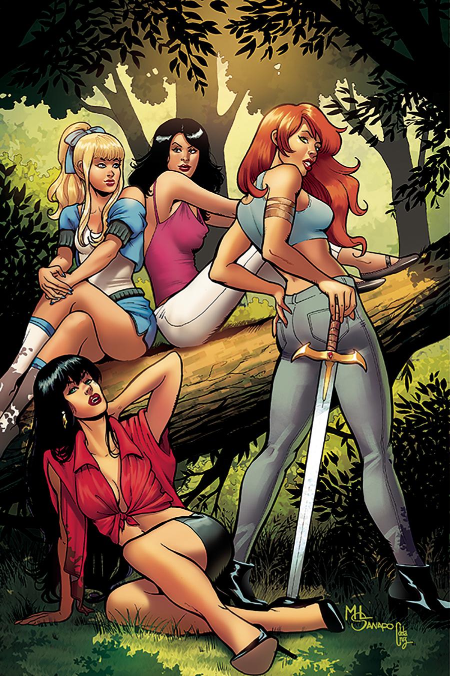 Red Sonja And Vampirella Meet Betty And Veronica #7 Cover M Incentive Maria Sanapo Virgin Cover