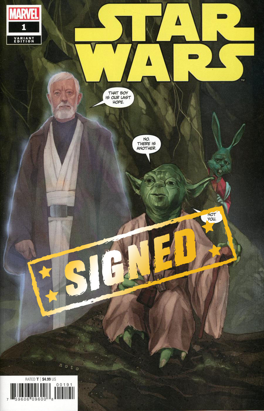 Star Wars Vol 5 #1 Cover P Variant Phil Noto Party Cover Signed By Charles Soule