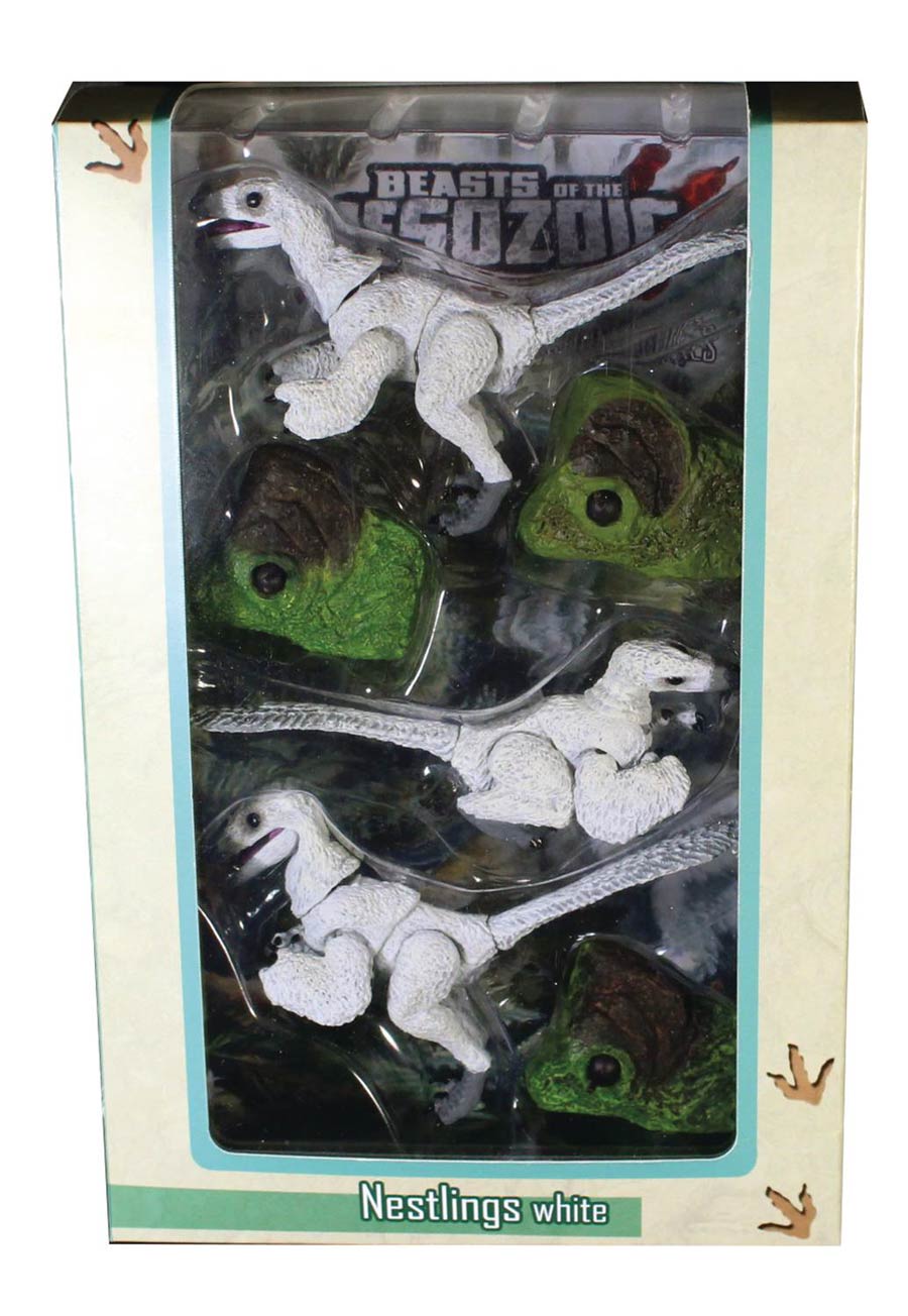 Beasts Of The Mesozoic Raptor Series Nestlings 1/6 Scale Action Figure Set - White