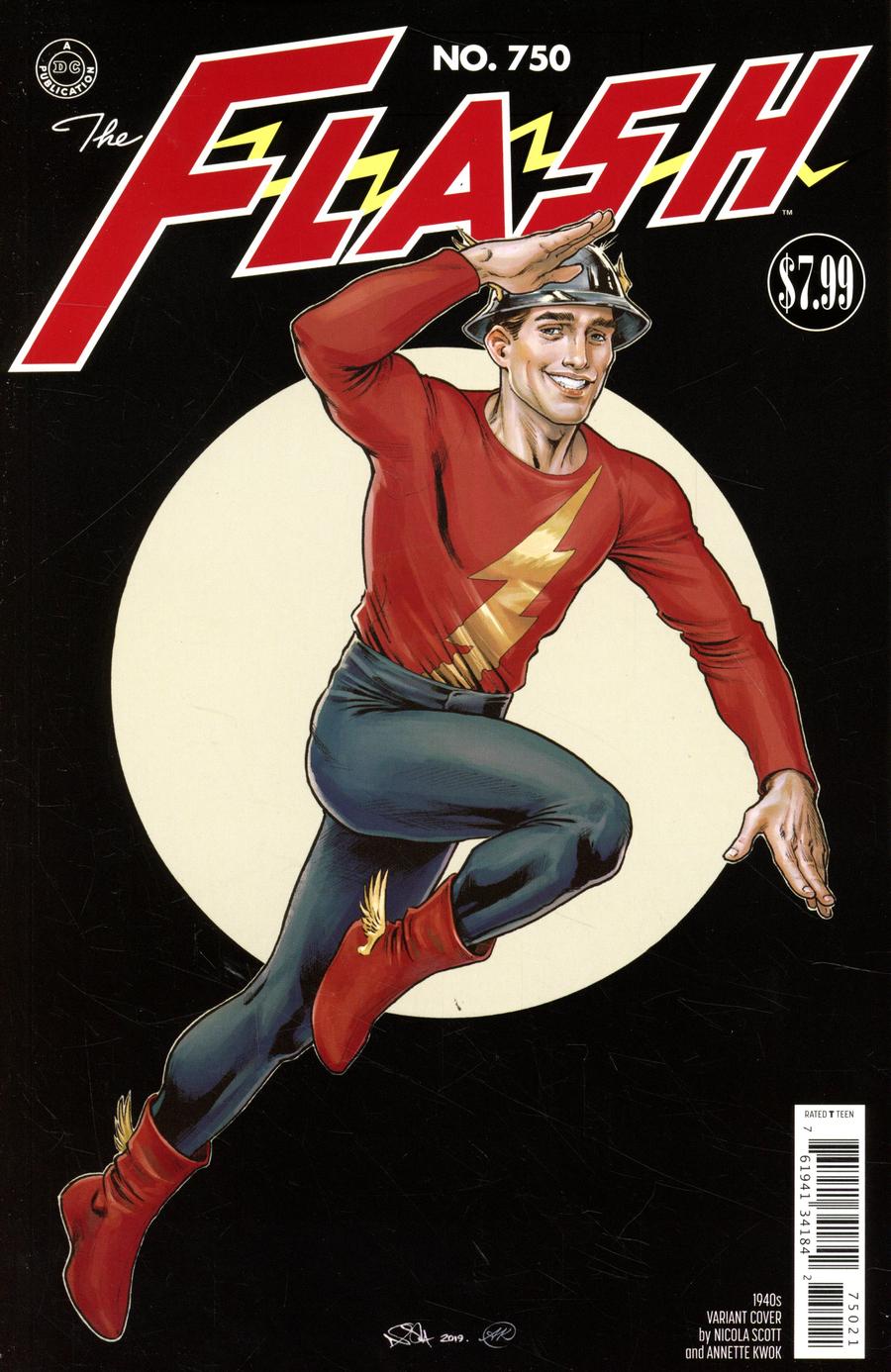 Flash Vol 5 #750 Cover B Variant Nicola Scott 1940s Cover