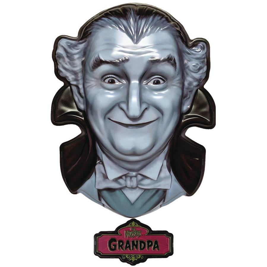 Munsters Plastic Mask Wall Decor - Grandpa Munster