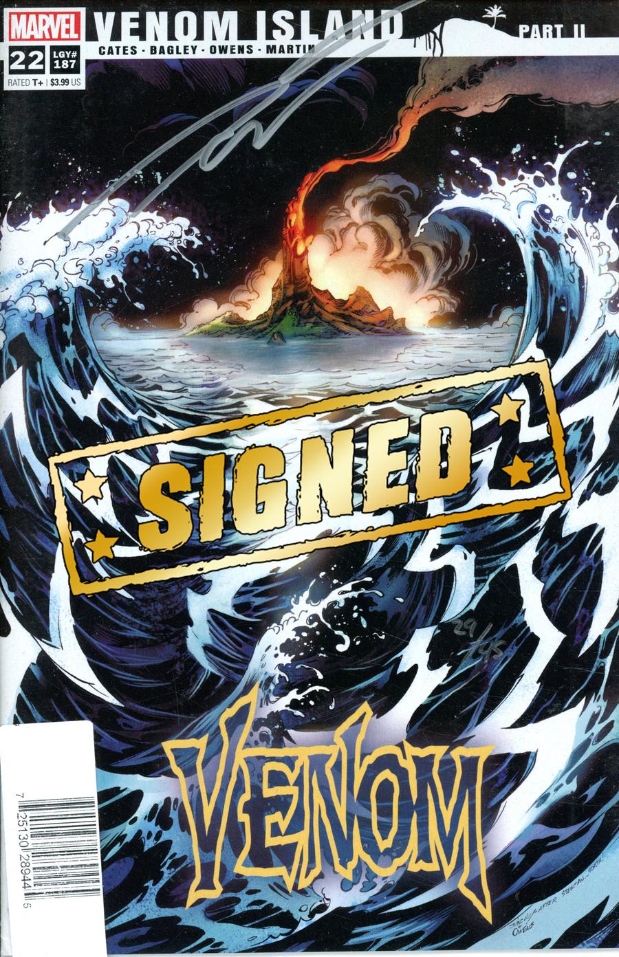 Venom Vol 4 #22 Cover C DF Signed By Donny Cates