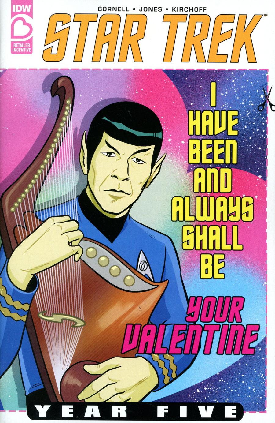 Star Trek Year Five Valentines Day Special Cover B Incentive Derek Charm Variant Cover