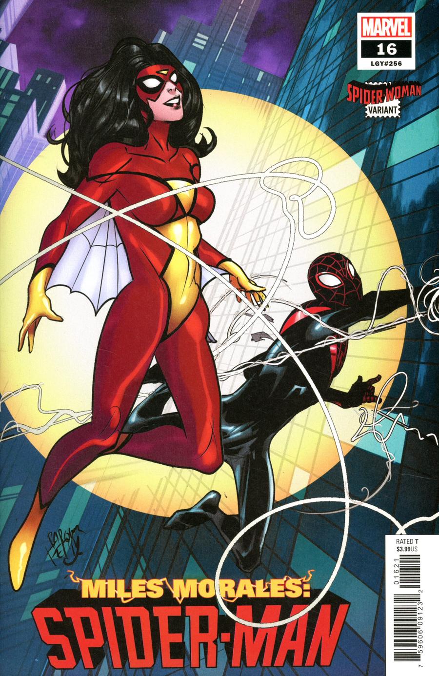 Miles Morales Spider-Man #16 Cover B Variant Pasqual Ferry Spider-Woman Cover