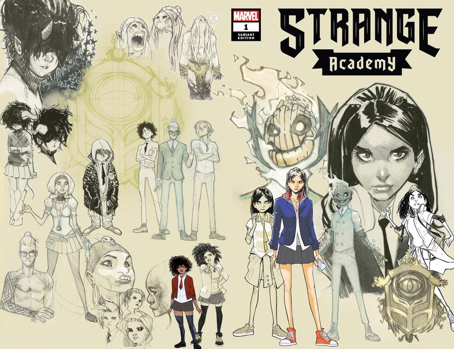 Strange Academy #1 Cover C Variant Humberto Ramos Design Wraparound Cover