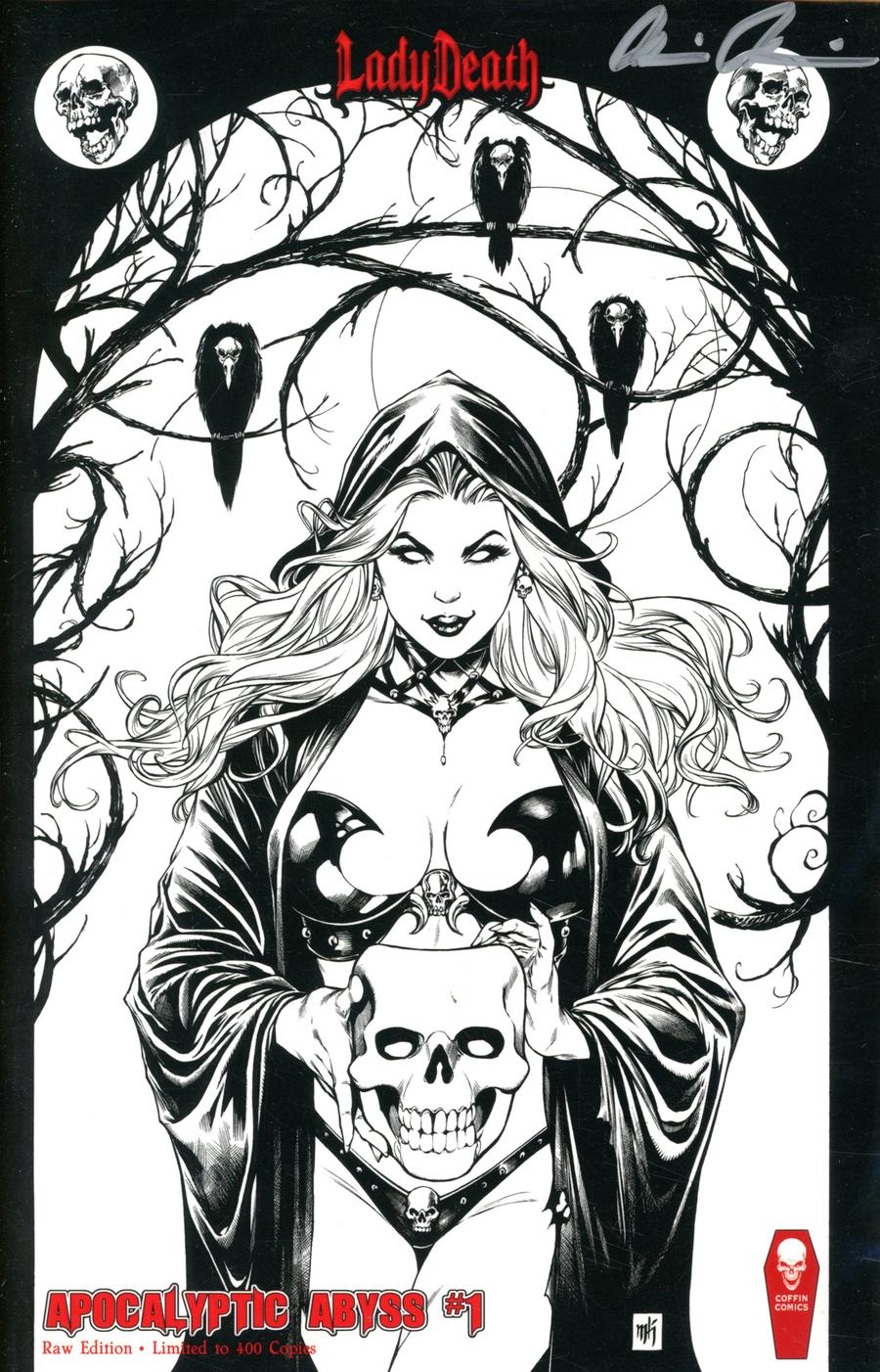 Lady Death Apocalyptic Abyss #1 Cover G Raw Edition