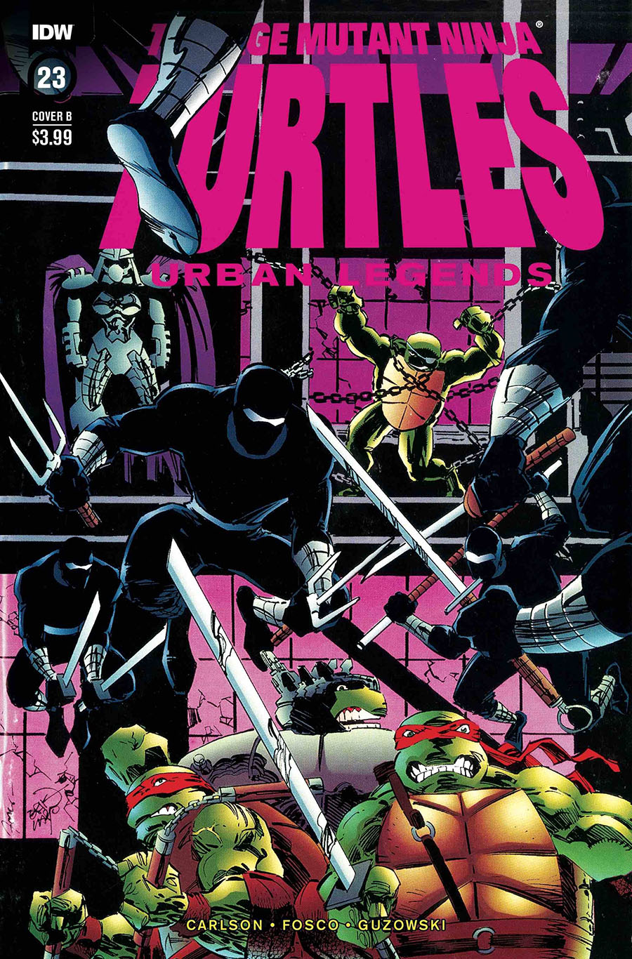 Teenage Mutant Ninja Turtles Urban Legends #23 Cover B Variant Frank Fosco & Erik Larsen Cover