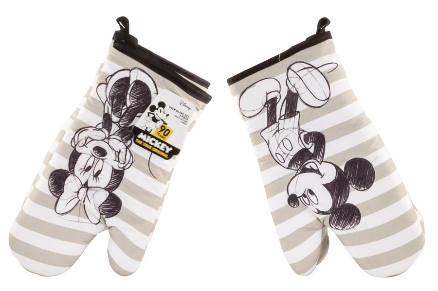 Disney Mickey & Minnie Sketch Art 2-Pack Oven Mitt