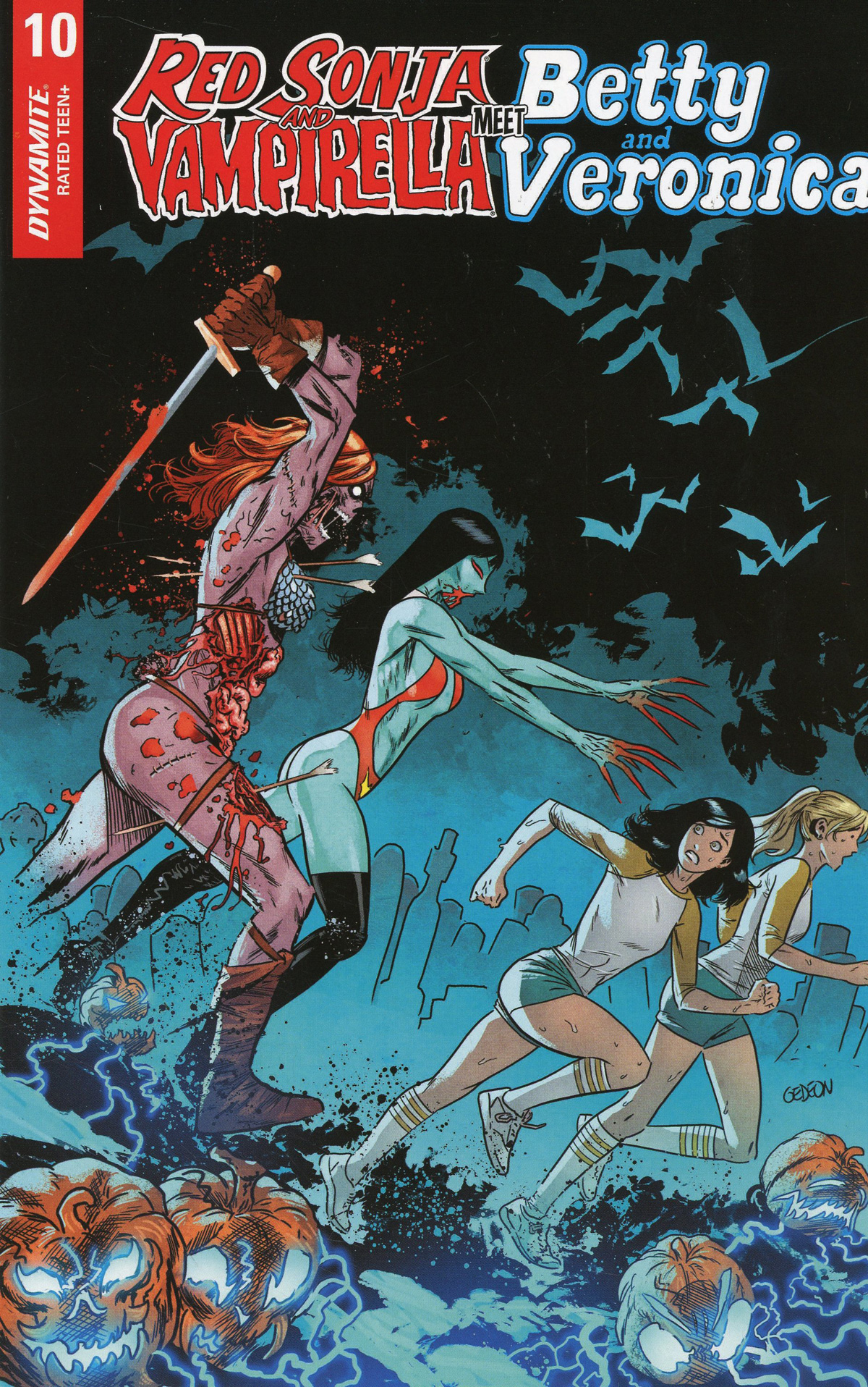 Red Sonja And Vampirella Meet Betty And Veronica #10 Cover F Incentive Juan Gedeon Zombie Variant Cover