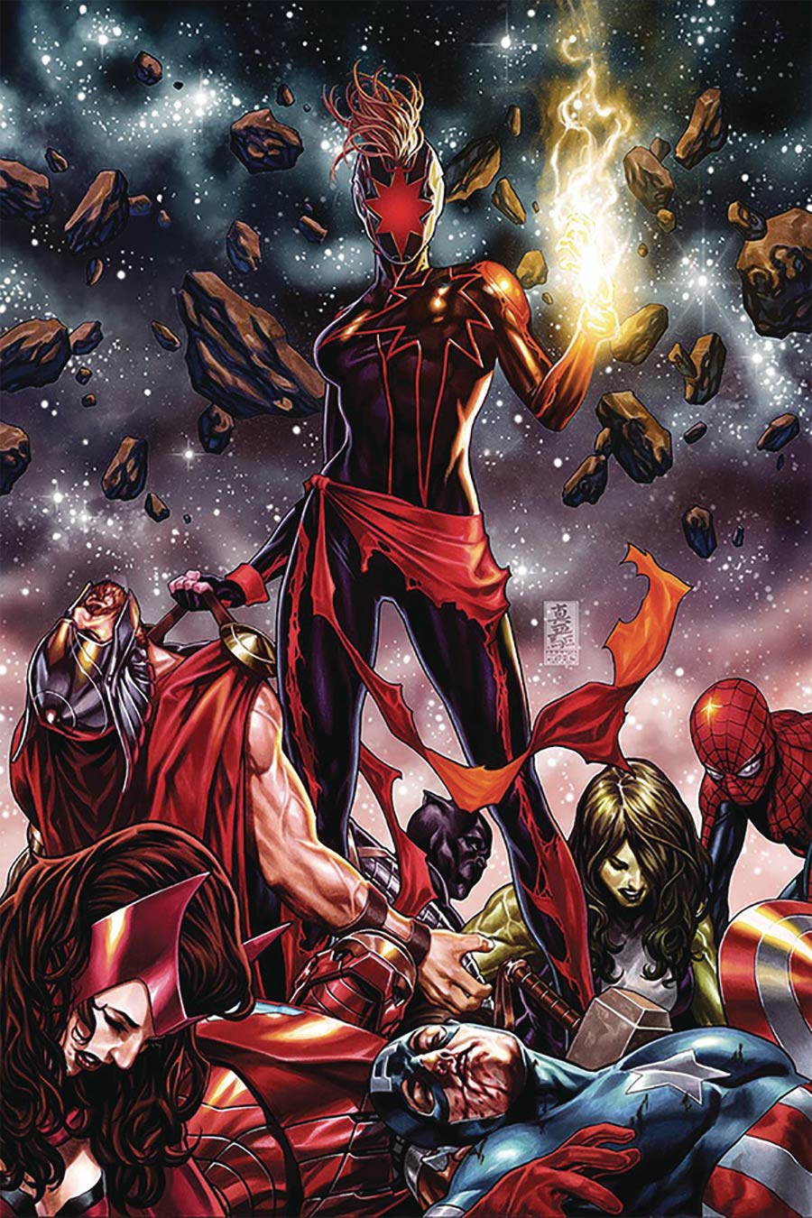 Captain Marvel Vol 9 #12 Cover G DF CSA Exclusive Mark Brooks Variant Cover Signed By Mark Brooks