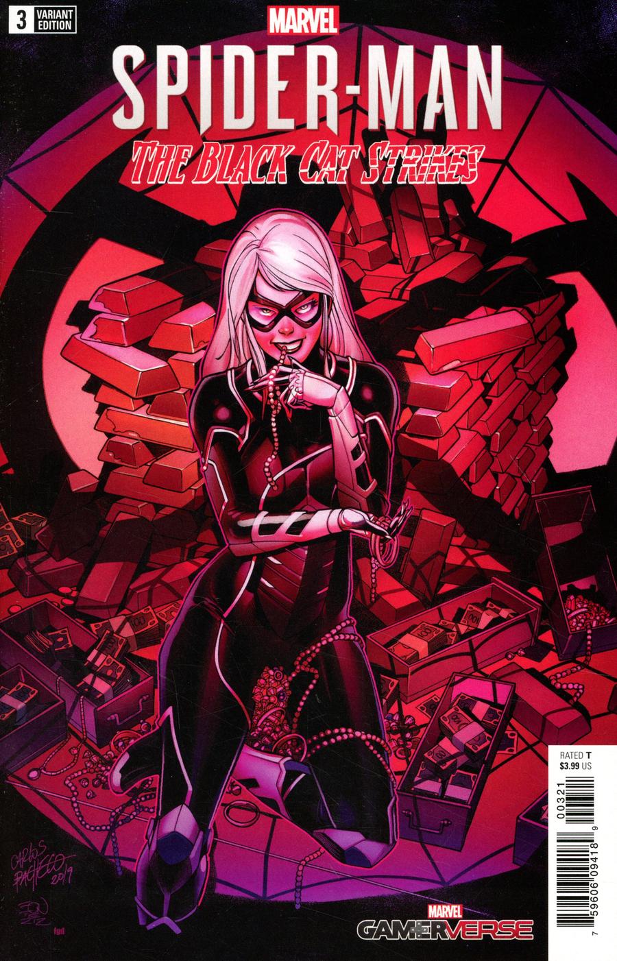 Marvels Spider-Man Black Cat Strikes #3 Cover B Incentive Carlos Pacheco Variant Cover