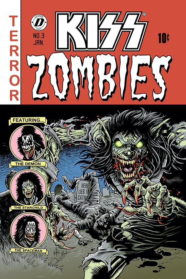 KISS Zombies #3 Cover E Variant Ken Haeser Cover