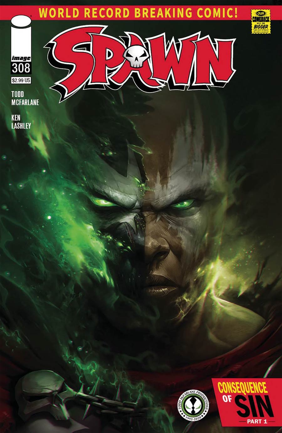 Spawn #308 Cover C Variant Francesco Mattina Cover