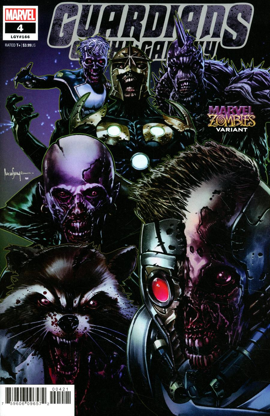 Guardians Of The Galaxy Vol 6 #4 Cover B Variant Mico Suayan Marvel Zombies Cover