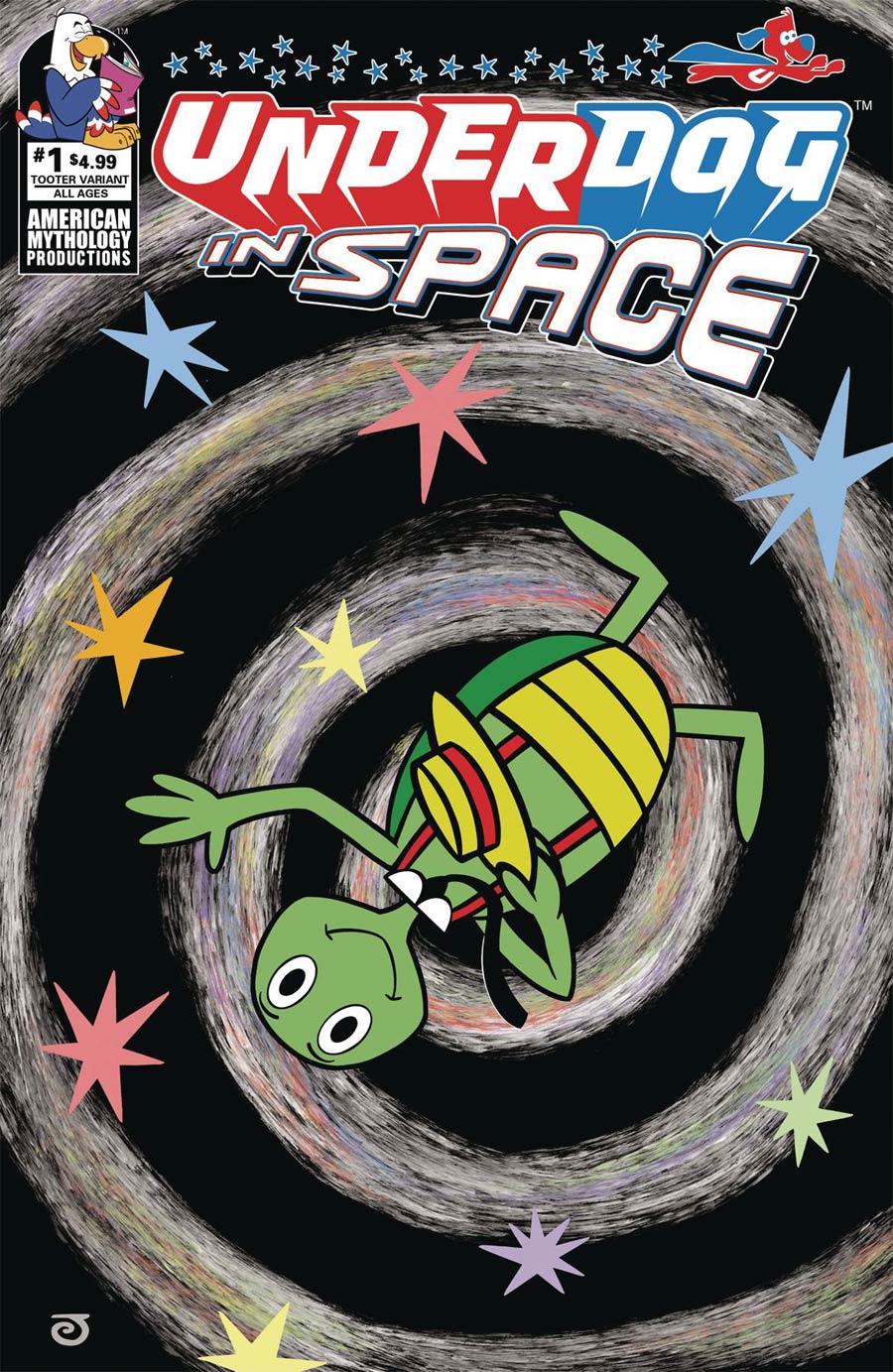 Underdog In Space #1 Cover B Variant Jeff Scherer Tooter Turtle Cover