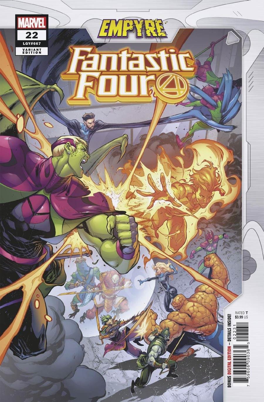 Fantastic Four Vol 6 #22 Cover B Variant Iban Coello Empyre Cover (Empyre Tie-In)