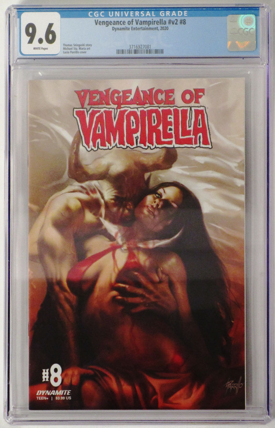 Vengeance Of Vampirella Vol 2 #8 Cover O Regular Lucio Parrillo Cover CGC Graded 9.6