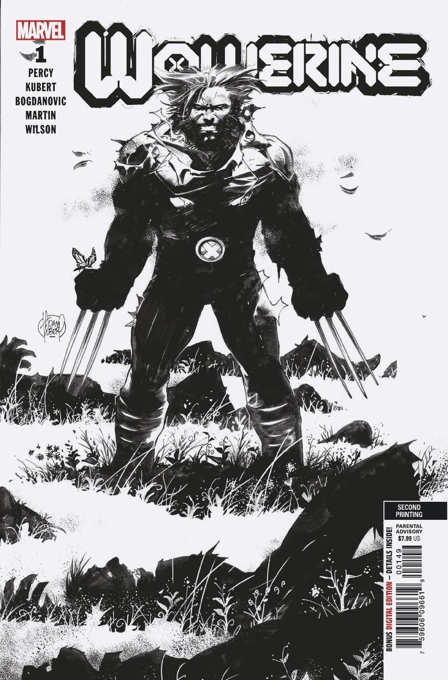 Wolverine Vol 7 #1 Cover S 2nd Ptg Incentive Adam Kubert Sketch Cover (Dawn Of X Tie-In)