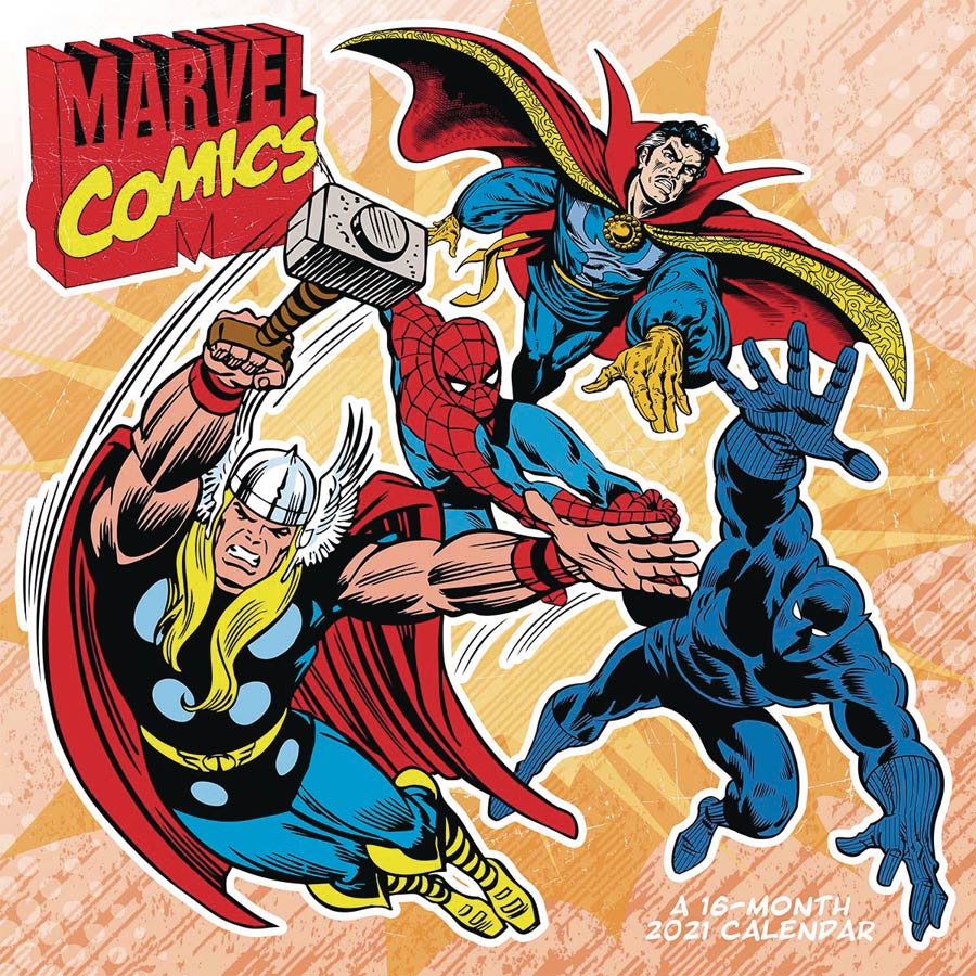 Marvel Comics Retro 2021 Wall Calendar