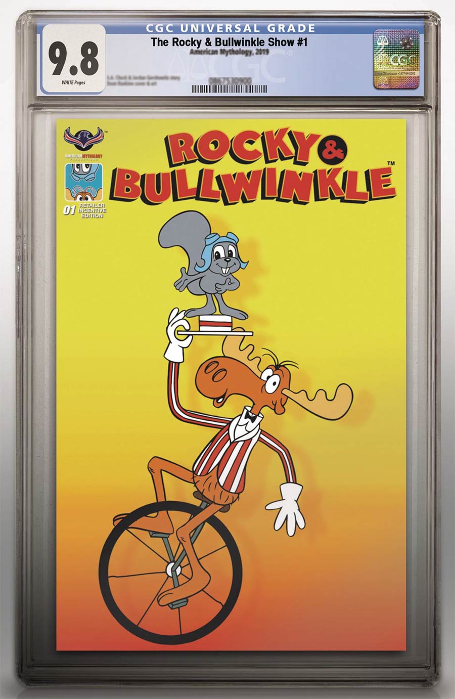 Rocky & Bullwinkle Show #1 Cover I Limited Edition Retro Animation Variant Cover CGC 9.8