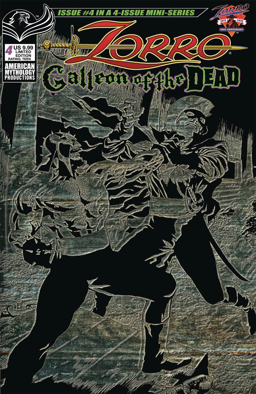 Zorro Galleon Of The Dead #4 Cover B Limited Edition Pulp Variant Cover