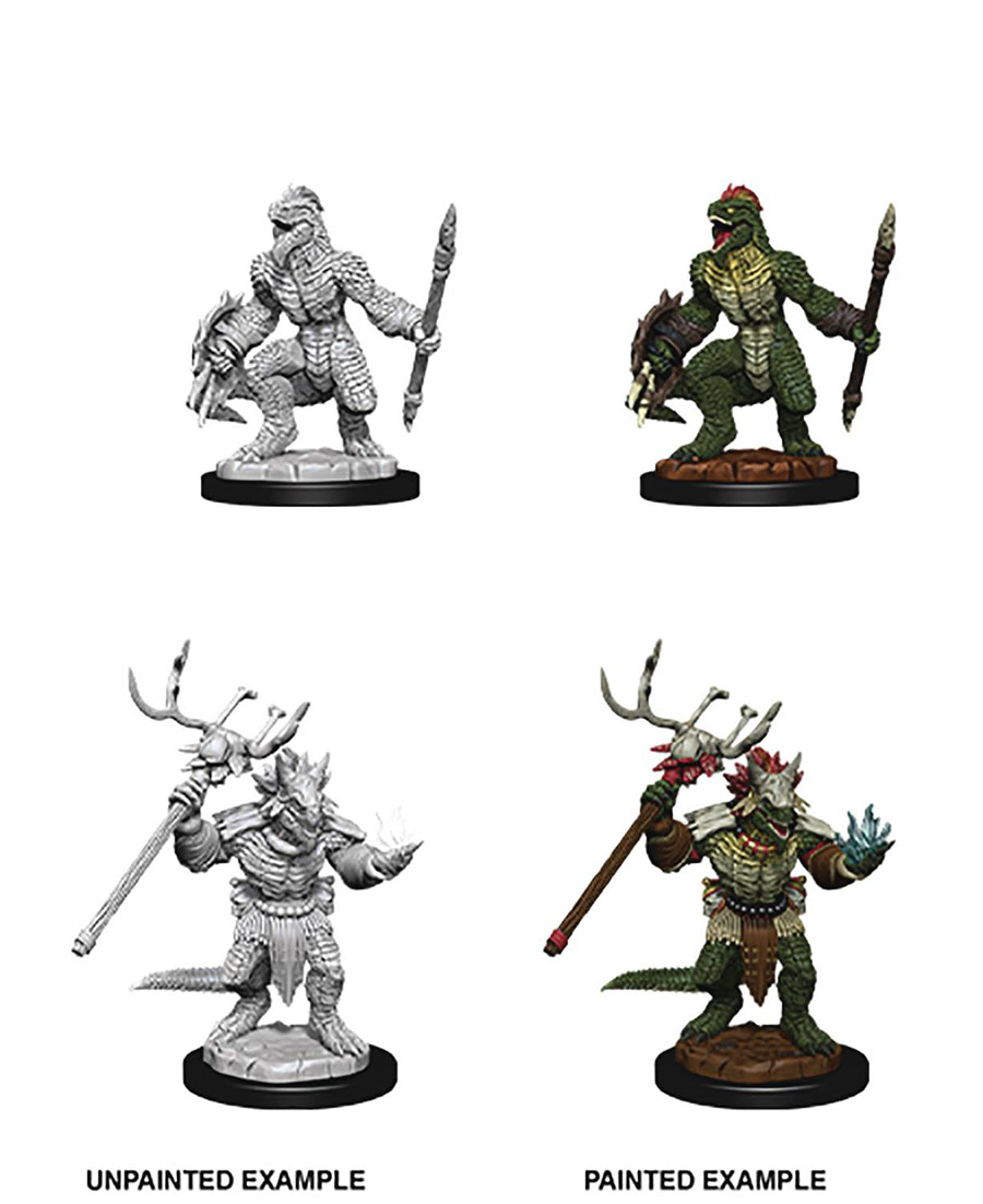 Dungeons & Dragons Nolzars Marvelous Miniature - Lizardfolk & Lizardfolk Shaman