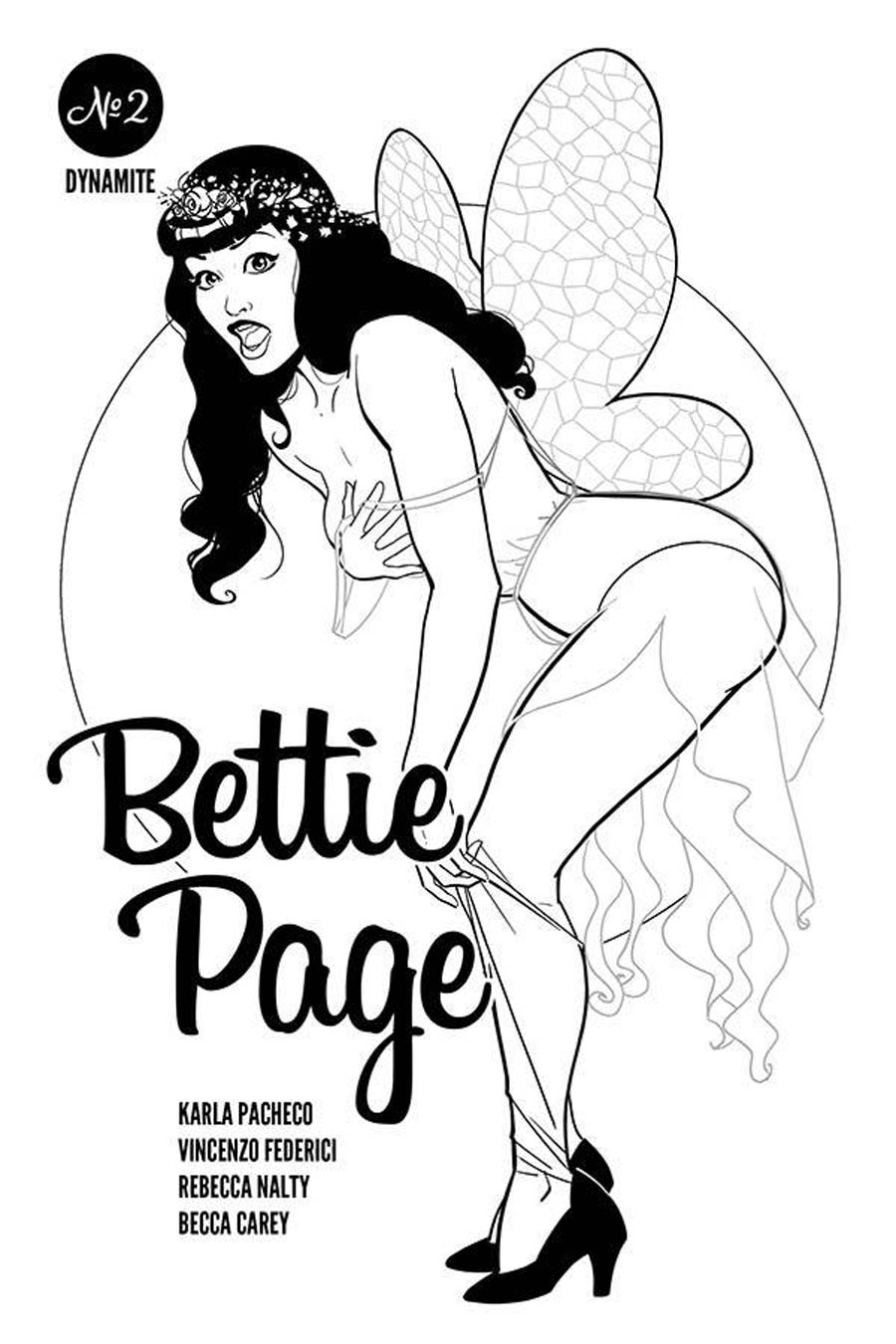 Bettie Page Vol 3 #2 Cover H Incentive Kano Black & White Cover