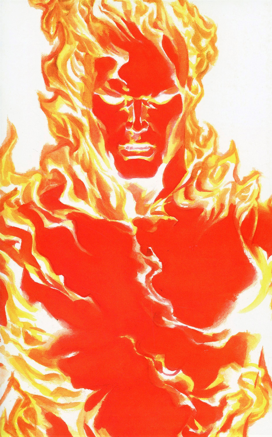 Fantastic Four Vol 6 #24 Cover B Variant Alex Ross Timeless Human Torch Cover