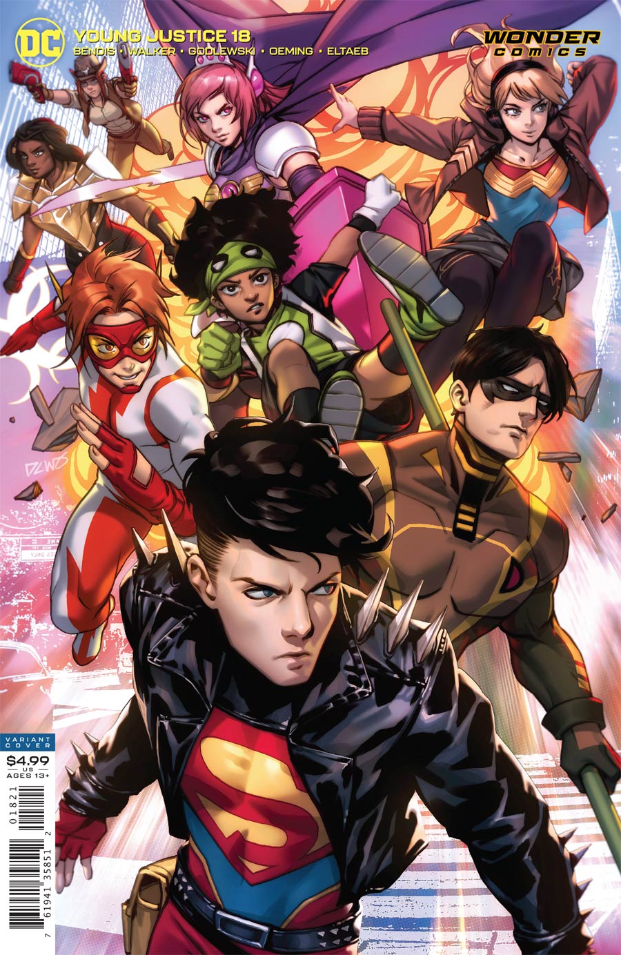 Young Justice Vol 3 #18 Cover B Variant Derrick Chew Card Stock Cover