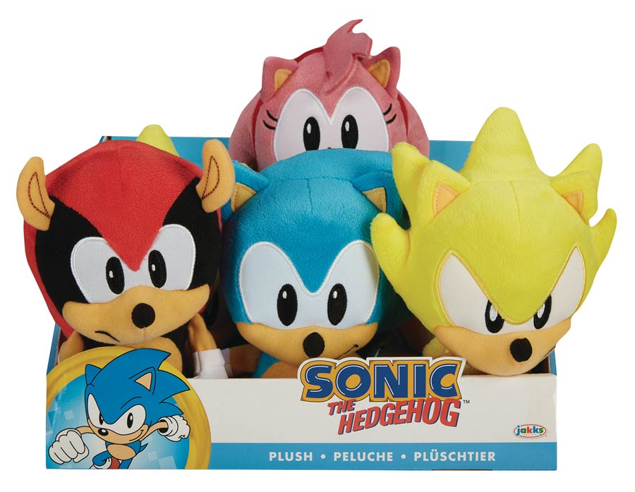 Sonic The Hedgehog Basic 7-Inch Plush Wave 2 Assortment Case