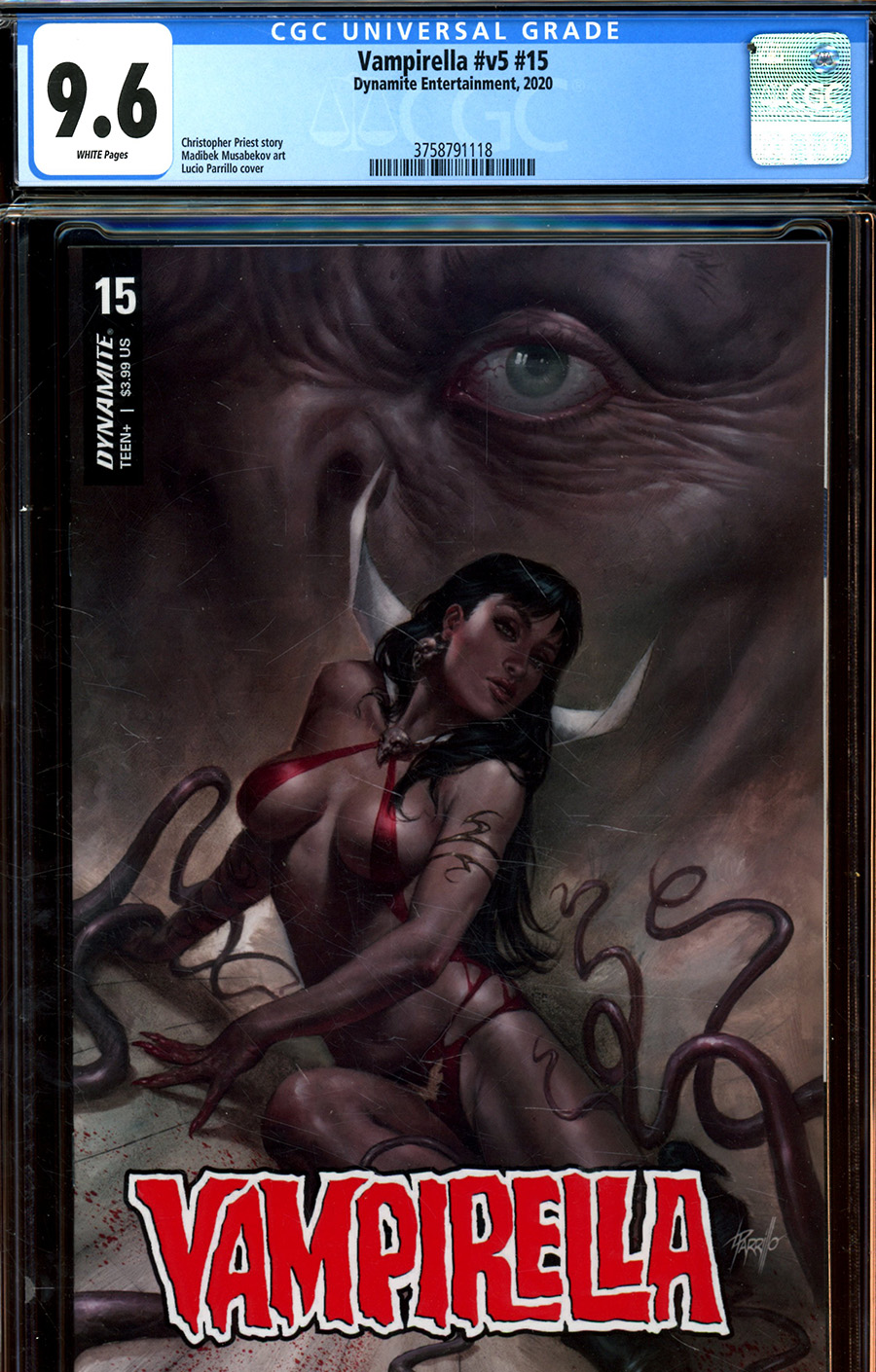 Vampirella Vol 8 #15 Cover Y Regular Lucio Parrillo Cover CGC Graded