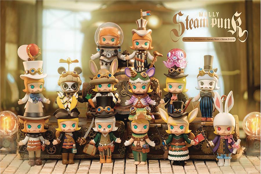 Pop Mart Molly Steampunk Series Figure Blind Mystery Box 12-Piece Display