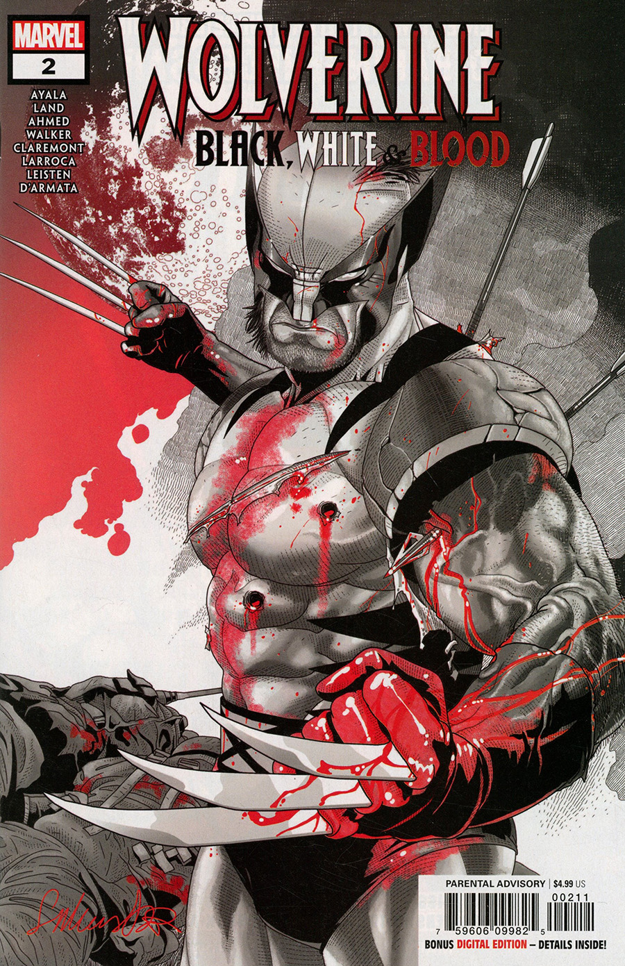 Wolverine Black White & Blood #2 Cover A Regular Salvador Larroca Cover