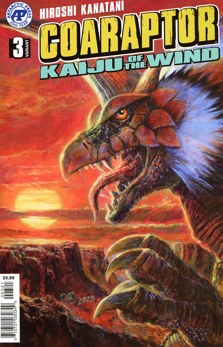 Coaraptor Kaiju Of The Wind #3 Cover B Variant Bob Eggleton Cover