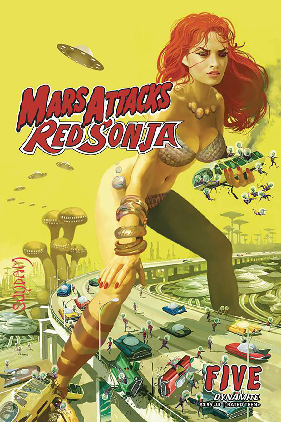 Mars Attacks Red Sonja #5 Cover A Regular Arthur Suydam Cover