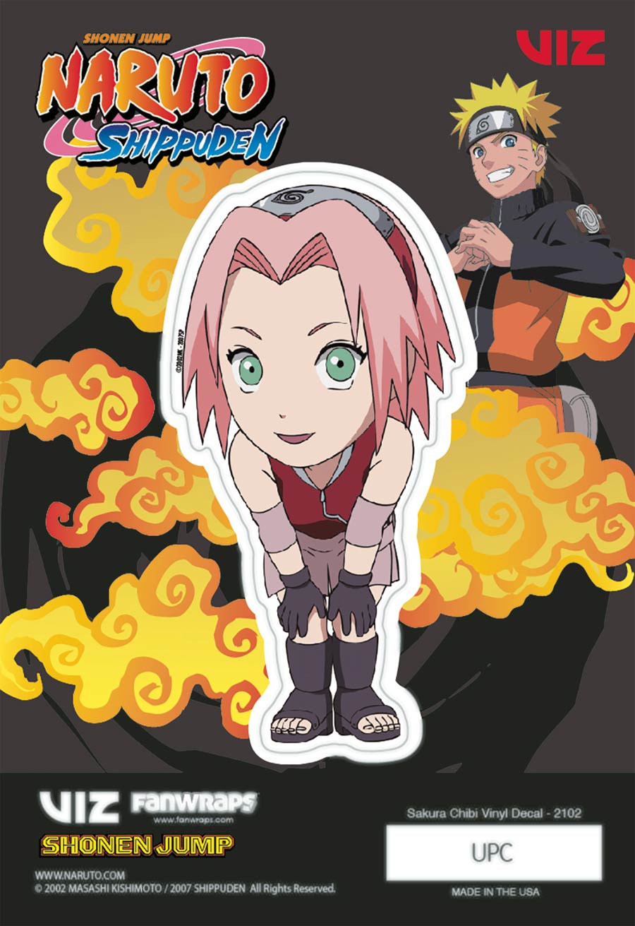 Naruto Chibi Vinyl Decal - Sakura