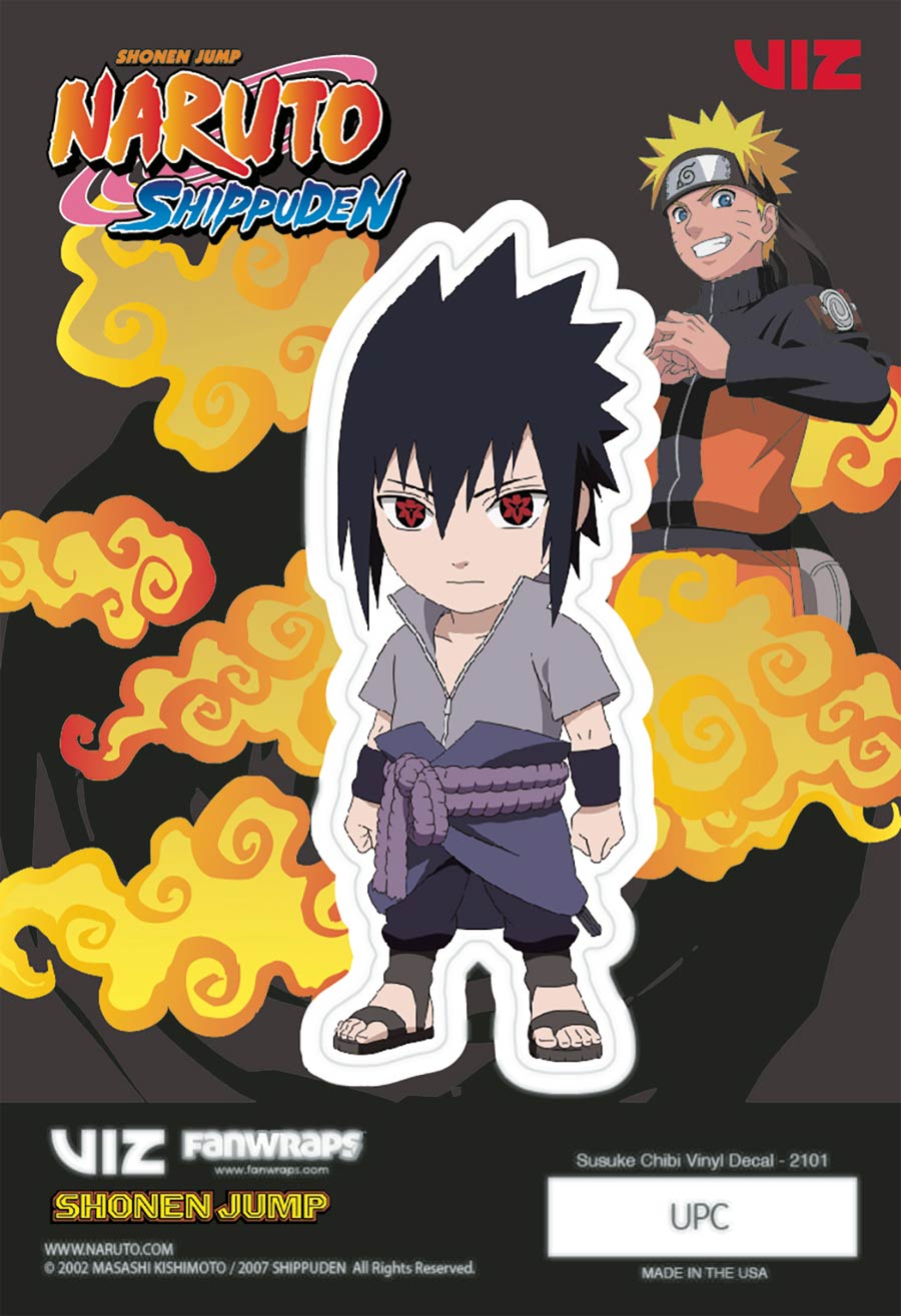 Naruto Chibi Vinyl Decal - Sasuke