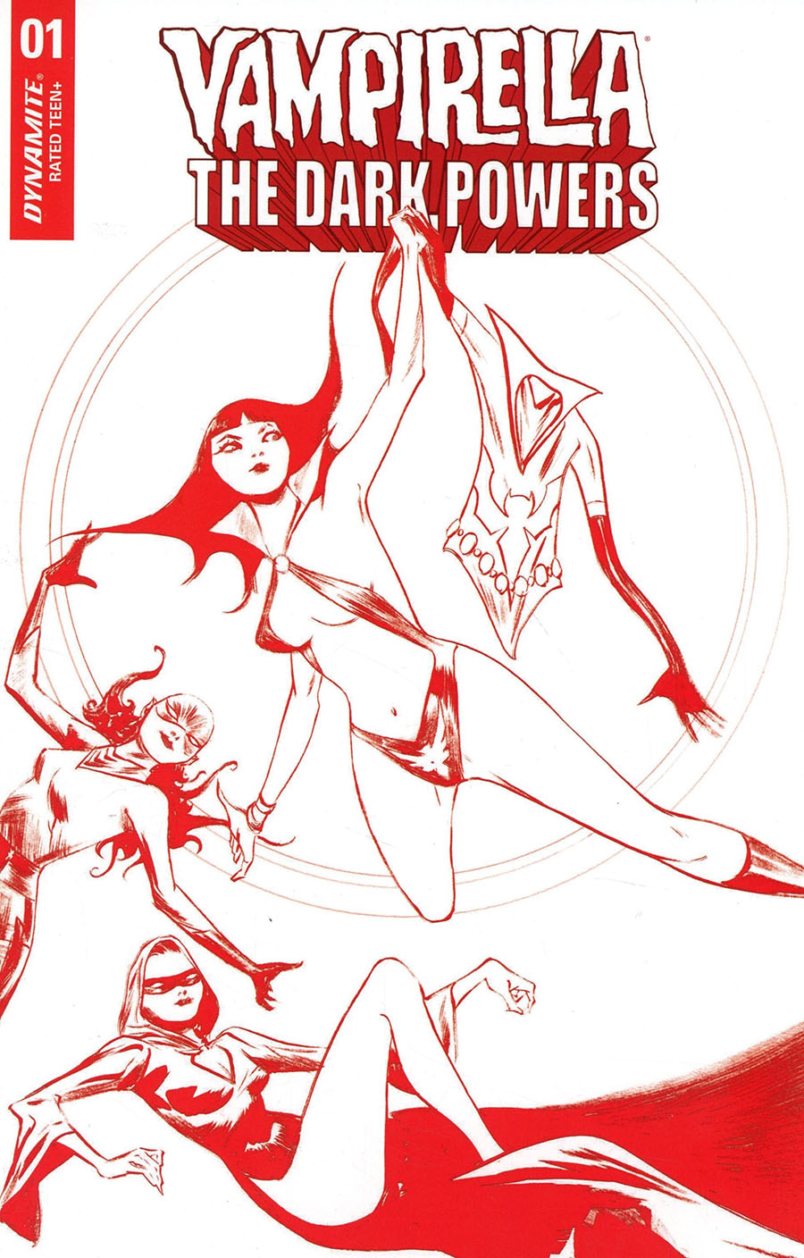 Vampirella The Dark Powers #1 Cover Z-H Ultra-Premium Limited Edition Jae Lee Crimson Red Line Art Cover