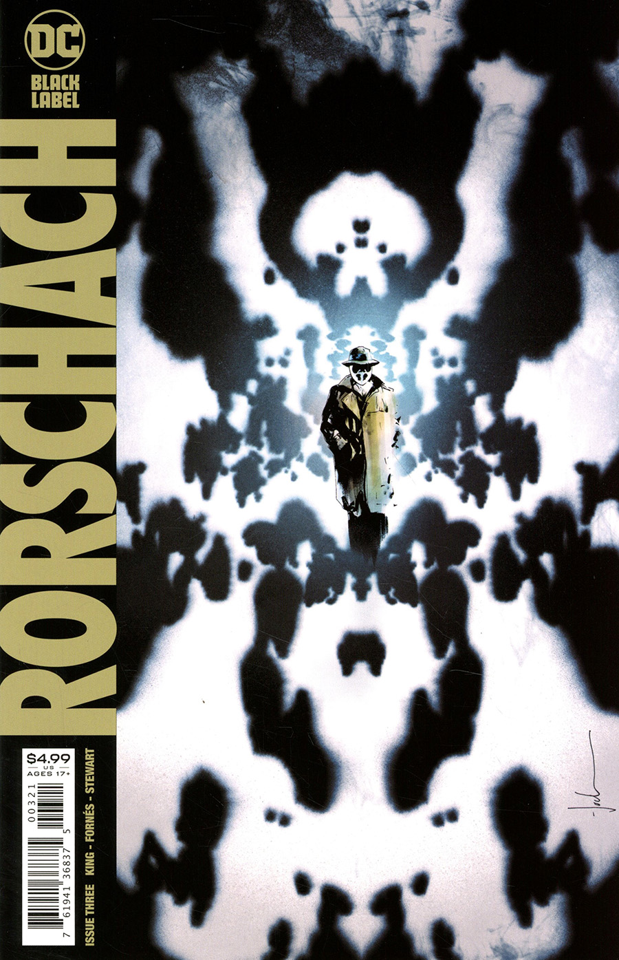 Rorschach #3 Cover B Variant Jock Cover