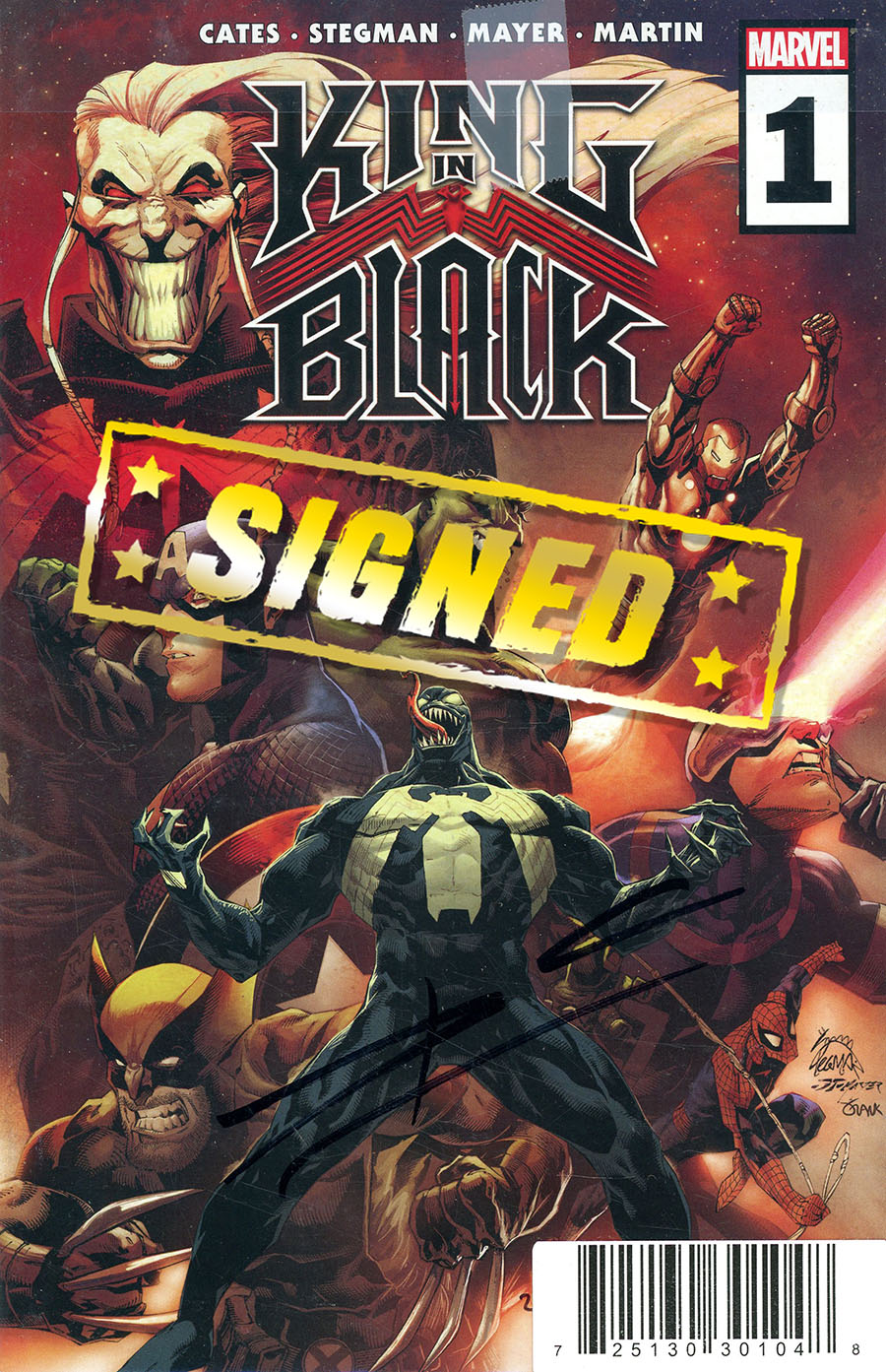 King In Black #1 DF Signed By Donny Cates Plus 1