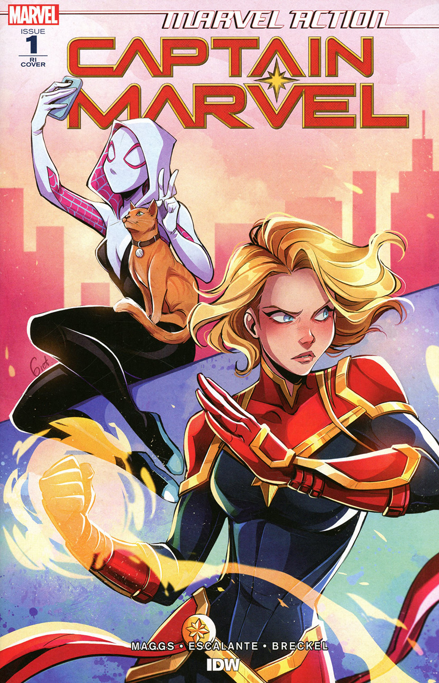 Marvel Action Captain Marvel Vol 2 #1 Cover B Incentive Gretel Lusky Variant Cover